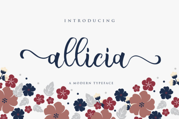 Allicia Script & Handwritten Font By fanastudio