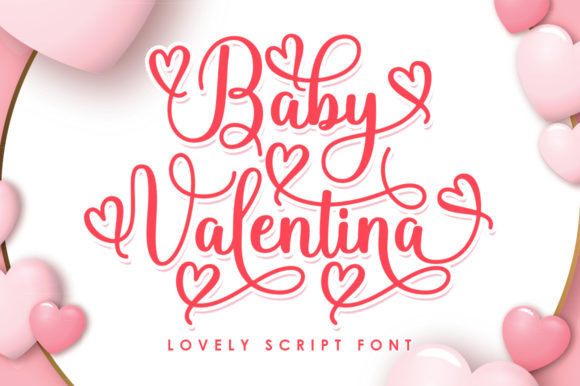 Baby Valentina Script & Handwritten Font By Megatype
