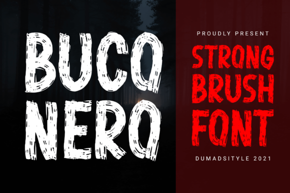 Buco Nero Display Font By DUMADI