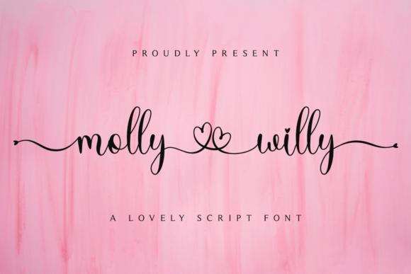 Molly Willy Script & Handwritten Font By hadjarcreative