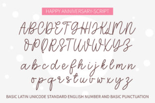 Happy Anniversary Skript-Schriftarten Schriftart Von BitongType 4