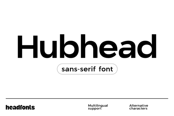 Hubhead Sans Serif Font By Headfonts