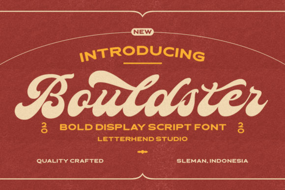 Bouldster Script & Handwritten Font By letterhend