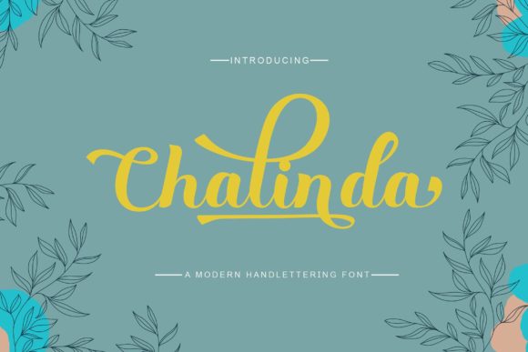 Chalinda Script & Handwritten Font By Alit Design