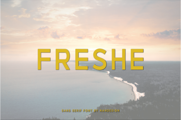 Freshe Sans Serif Font By Nan Design
