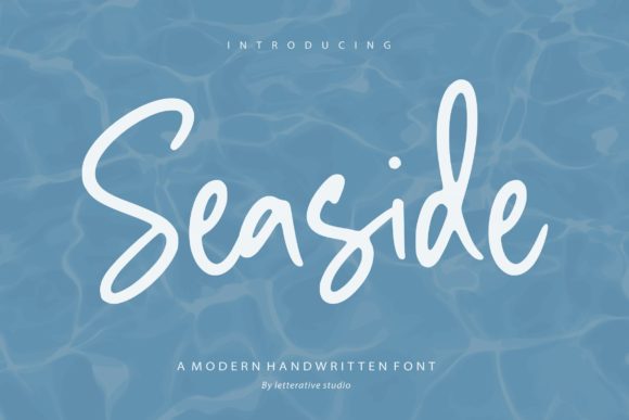 Seaside Script & Handwritten Font By letterativestudio