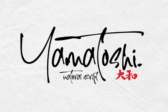 Yamatoshi Script & Handwritten Font By Cititype