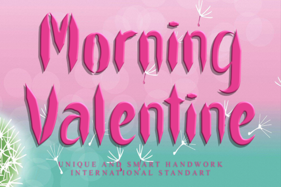 Morning Valentine Display Font By GiaLetter