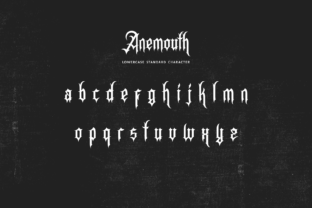 Anemouth Blackletter Font By typealiens 8