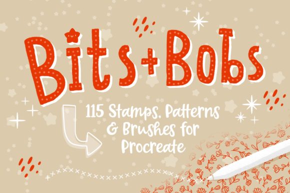 Bits + Bobs - Procreate Deco Brushes Graphic Brushes By Suemomo