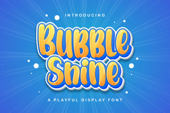 Bubble Shine Display Font By StringLabs