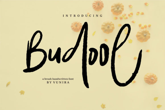 Budool Skript-Schriftarten Schriftart Von Vunira
