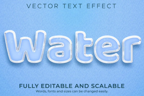 Text Effect Water Text Style Graphic Layer Styles By NA Creative