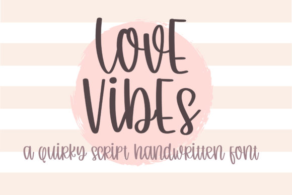 Love Vibe Skript-Schriftarten Schriftart Von BitongType