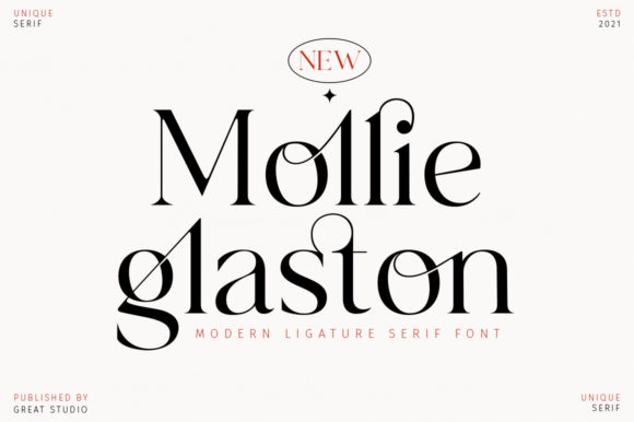 Mollie Glaston Serif Font By Great Studio