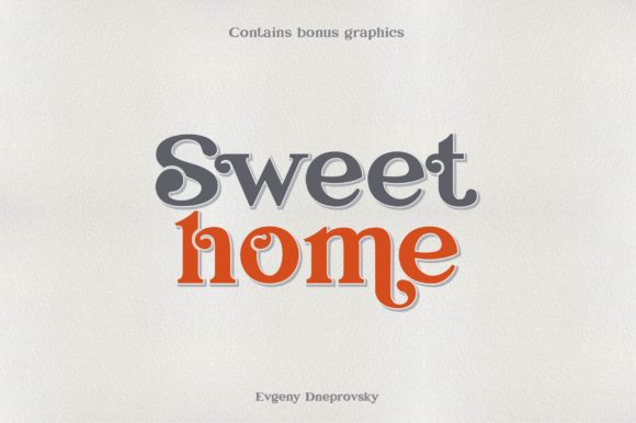Sweet Home Serif Font By Fractal font factory