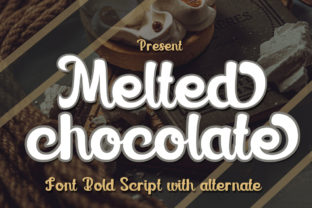 Melted Chocolate Display Font By edwar.sp111 1