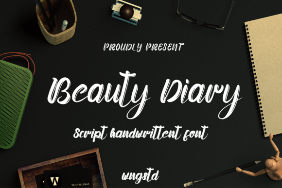 Beauty Diary Skript-Schriftarten Schriftart Von WNGSTD