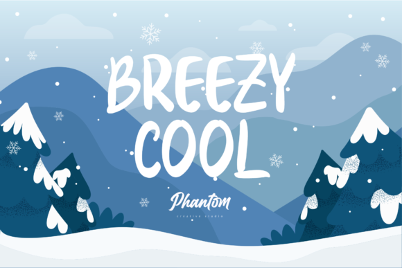Breezy Cool Skript-Schriftarten Schriftart Von Phantom Creative Studio
