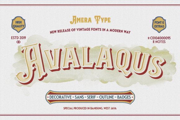 Avalaqus Display Font By amera.type