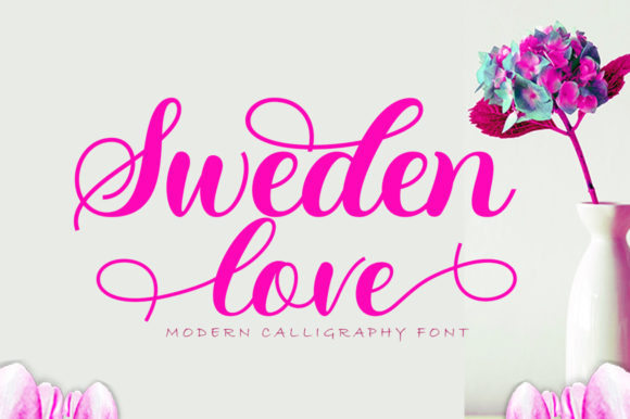 Sweden Love Script & Handwritten Font By gatype