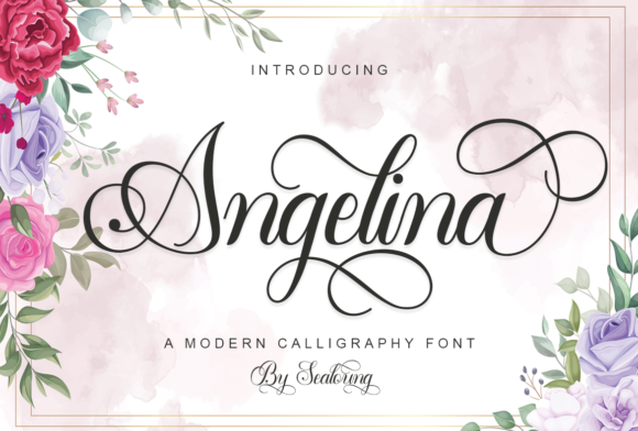 Angelina Script & Handwritten Font By Sealoung