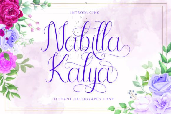 Nabilla Kalya Script & Handwritten Font By Alfinart