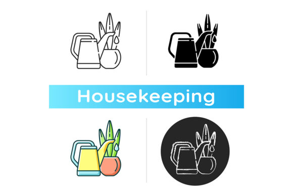 Watering Plants Icon Graphic Icons By bsd studio