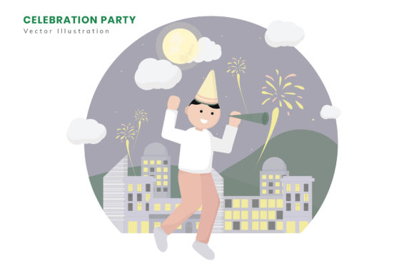 Celebration Party Flat Vector Illustrati Graphic Illustrations By Blancalab Studio