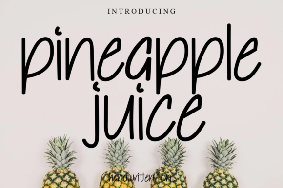 Pineapple Juice Script & Handwritten Font By Garcio