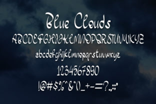 Blue Clouds Script & Handwritten Font By rangkaiaksara 5