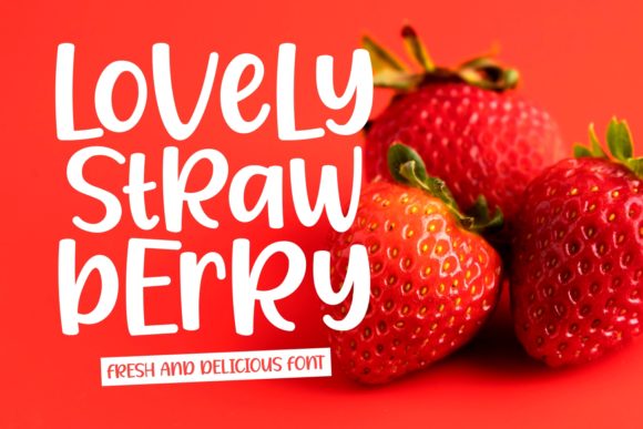 Lovely Strawberry Display Font By Keithzo (7NTypes)