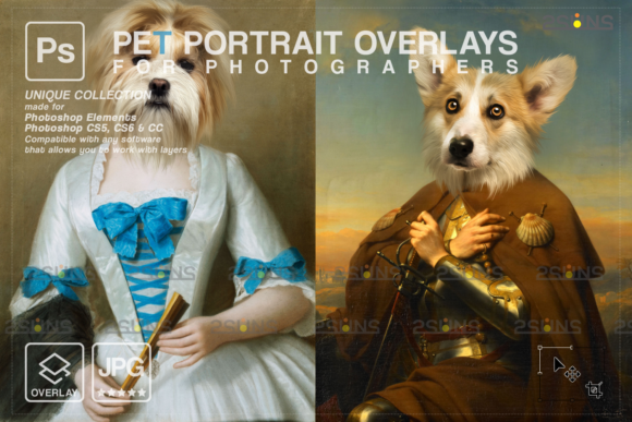 Royal Pet Portrait Templates Vol.18 Graphic Actions & Presets By 2SUNS
