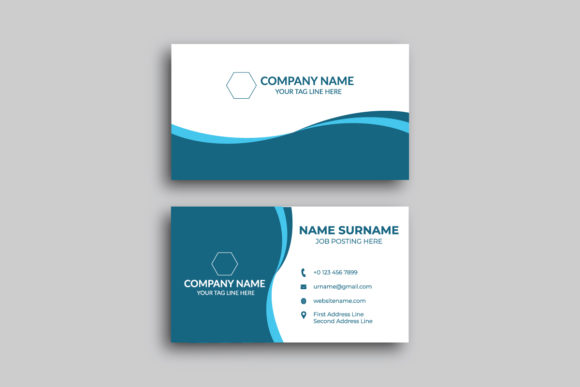 Business Card Template Design Printready Grafika Szablony do Druku Przez Sonali Sathi