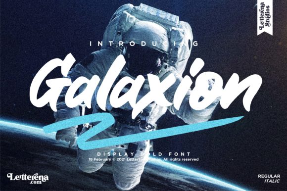 Galaxion Display Font By Letterena Studios