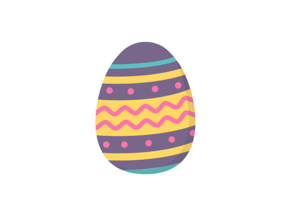 Easter Egg Indigo Vector Illustration Grafika Ilustracje do Druku Przez humanbeing studio