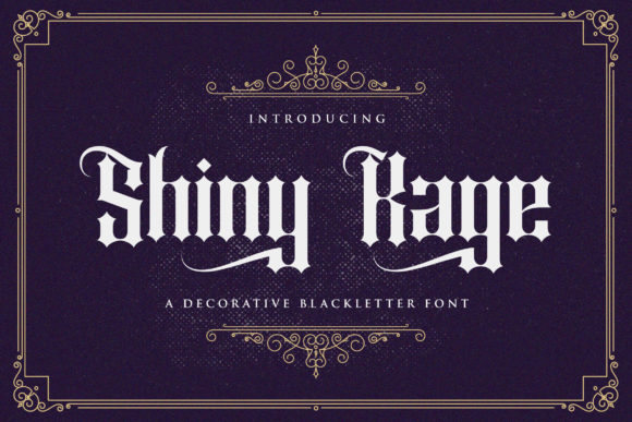 Shiny Kage Blackletter Font By StringLabs