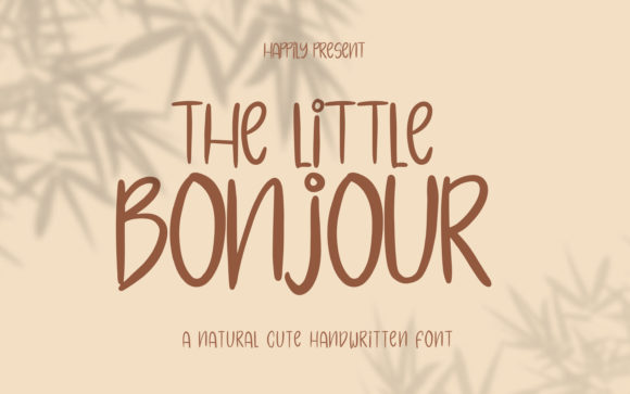 The Little Bonjour Script Fonts Font Door ibracreative