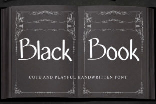 Black Book Display-Schriftarten Schriftart Von GiaLetter 1
