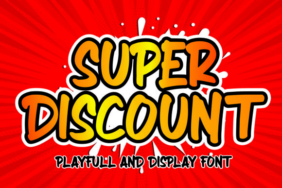 Super Discount Display Font By Mozatype
