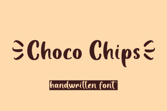 Choco Chips Fuentes Caligráficas Fuente Por Fikryal Studio