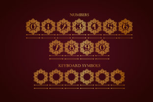 Elegant Mandala Monogram Decorative Font By dmletter31 10