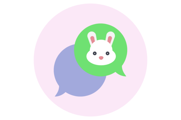 Icon Chatt Rabbit Graphic Icons By studiokitasmg2021