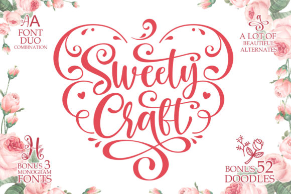 Sweety Craft Script & Handwritten Font By fontherapy
