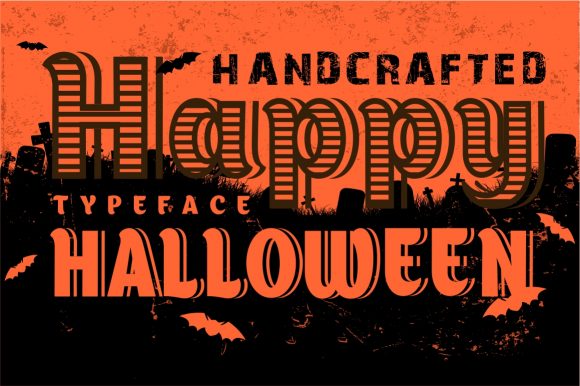 Happy Halloween Handcrafted Typeface Graphic Illustrations By woplolqow