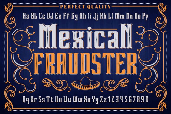 Mexican Fraudster - Vector Typeface Graphic Illustrations By woplolqow