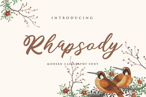 Rhapsody Script & Handwritten Font By fanastudio