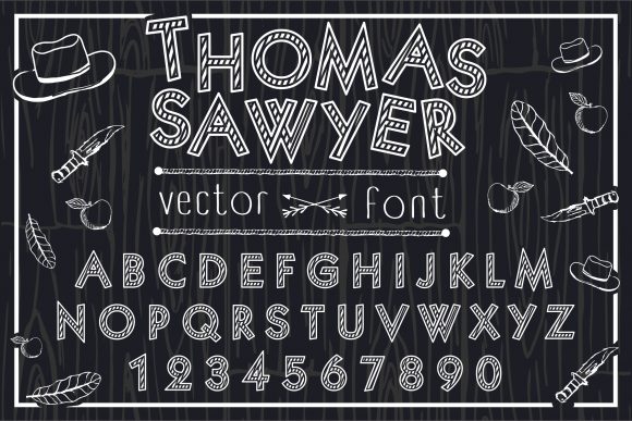 Thomas Sawyer - Vector Font Graphic Objects By woplolqow