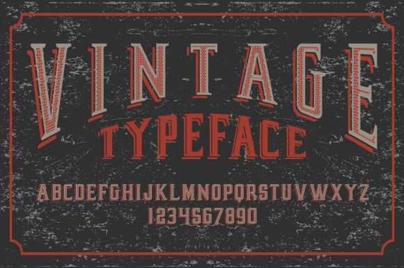 Vintage Typeface Graphic Illustrations By woplolqow