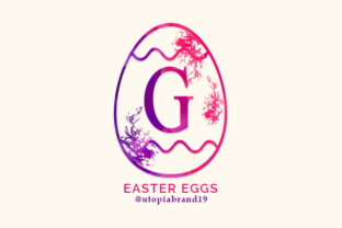 Easter Eggs Decorative Font By utopiabrand19 1